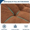 Oversized Fireside Bean Bag Loveseat Sofa & Ottoman - HD Comfort Foam for Living Room, Bedroom, Office - 3 of 4