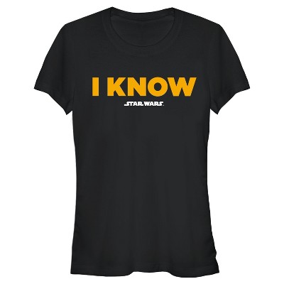 han solo i know t shirt