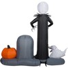 Nightmare Before Christmas Airblown Inflatable Jack Skellington Halloween Town Scene Disney, 6 ft Tall, Multi - 4 of 4