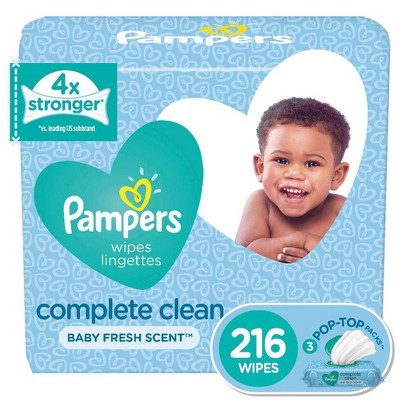 Pampers Fresh Baby Wipes - 216ct