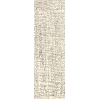 Nuloom Ashli Solid Farmhouse Jute Indoor Area Rug