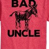 Men's - Instant Message - Bad A-s Uncle Short Sleeve Graphic T-Shirt - 2 of 4