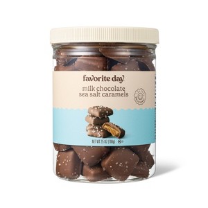 Milk Chocolate Sea Salt Caramels Candy - 25oz - Favorite Day™ - 1 of 3