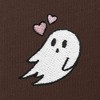Dalix Heartly Ghost Embroidered Fleece Relaxed Boxy Fit Long Sleeve Crewneck Sweatshirt Womens - 2 of 4