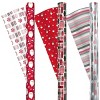 Kirkland Double-Sided Gift Wrap 3 Rolls Christmas Wrap 270 sq ft Silver/Red/White - 2 of 4
