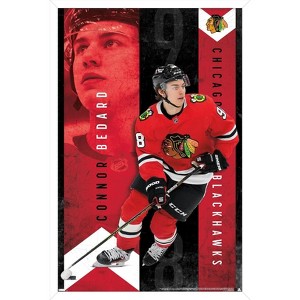 Trends International NHL Chicago Blackhawks - Connor Bedard 24 Framed Wall Poster Prints - 1 of 4