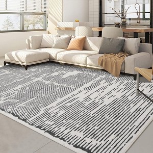 Garvee Area Rug for Living Room Runner Rug for Hallway Washable Geometric Moroccan Strip Carpet Soft Non Slip Low Pile Area Rug for Laundry Bedroom - 1 of 4