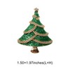 Unique Bargains Christmas Brooches HC136 Alloy Dripping Wax Green 1.5"x1.97" 1 Pc - 3 of 4