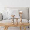 Mela Artisans Floral Vine Candleholders in Natural Over Grey, Set of 3 - 2 of 4