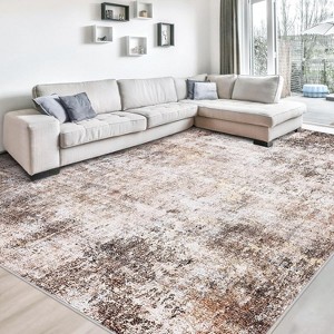 Fulvari Vintage Area Rugs,Machine Washable Vintage Area Rugs With Non-Slip Backing, Soft Short Pile Carpet for Bedroom,Hallway - 1 of 4