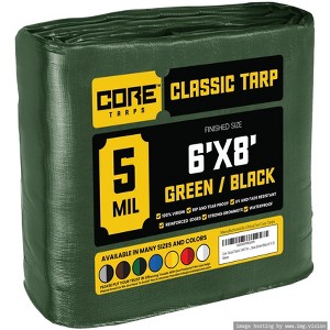 Core Tarps Heavy Duty 5 Mil Tarp Cover, UV Resistant, Rip Proof for Roof, Camping, Patio, Pool, Boat - 1 of 4