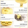 BABYYER Pet Steam Brush, Steam Brush with Release Button, for Self-Cleaning Pet Spray Hair Removal Comb of All Long Haired and Short Haired pets - 3 of 4