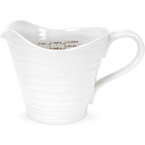 Portmeirion Sophie Conran White Measuring Jug, 6 Inch / 32 Oz : Target