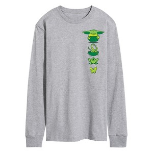 Men's - Star Wars - The Mandalorian Grogu Icons Long Sleeve Graphic T-Shirt - 1 of 4