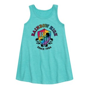 - Rainbow High - School Crest Graphic Sleeveless Aline Dress - 1 of 3