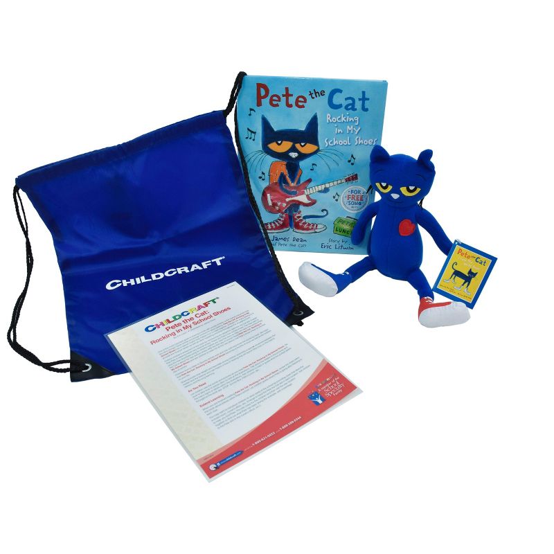 Childcraft Pete the Cat: Rocking in My School Shoes Literacy Bag, Book, and Plush, 3 of 5