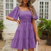 LEVEN SIXTEEN Crossover Waist Cut-Out Mini Summer Dress - 2 of 3