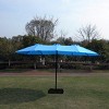 15x9FT Extra-Large Double-Sided Outdoor Patio Umbrella with Crank Lift, UV Protection, Wind Vent & Built-in LED Lights-Coolbibila - 2 of 4