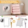 Storage cabinet with 4 drawers, anti-tip storage cabinet, suitable for clothes, wardrobe, living room, corridor, entrance - 4 of 4