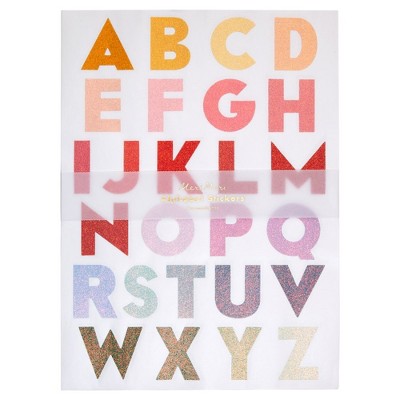 Meri Meri Large Ombre Alphabet Sticker Sheets