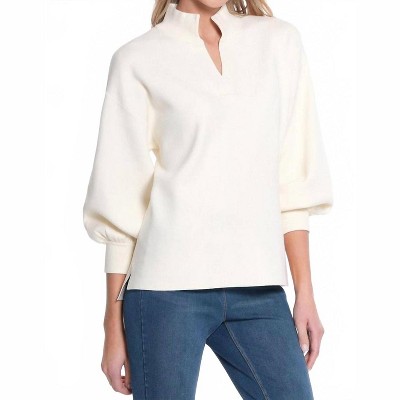 Women's Cuffed 3/4 Sleeve Drop Shoulder Sweater - Multiples