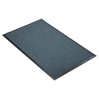 3'x4' Solid Dotted Doormat Blue/Black - HomeTrax