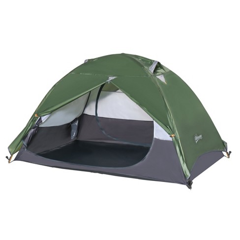 Outsunny 2 Person Camping Tent Backpacking Tent With Water