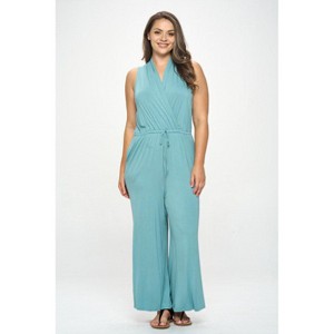 WEST K Women's Jillian Plus Size Sleeveless Knit Jumpsuit - 1 of 2