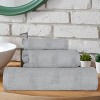 Ribbed Cotton Highly Absorbent Medium Weight Bath Towels, Set of 3 by Blue Nile Mills - 2 of 4