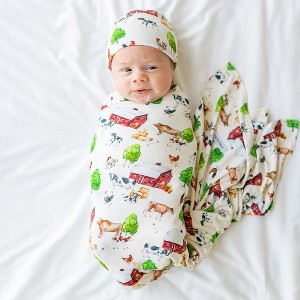Nashville - Infant Swaddle and Beanie Set - Posh Peanut - 1 of 4