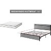 Bed Frame with 2 Storage Drawers and Headboard, Upholstered Bed Frame with Charging Station - 4 of 4