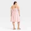 Women's Ruched Poplin Midi Tube Dress - Wild Fable™ - 2 of 3