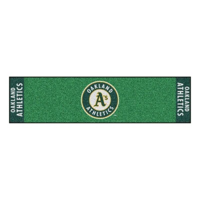 MLB Oakland Athletics 1.5'x6' Putting Mat - Green