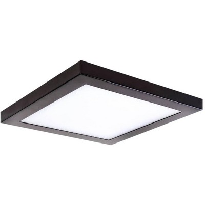 Amax Lighting Platter 13" Square Bronze LED Outdoor Ceiling Light