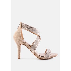 Queen Bee Rhinestone High Heeled Women Sandals - 1 of 4