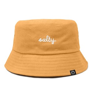 Dalix Salty Embroidered Bucket Hat Cotton Summer Beach Vacation Cap Womens - 1 of 4