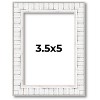 PosterPalooza | Photo Size Textured White Picture Frame - UV Acrylic, Foam Board Backing, Hanging Hardware - 2 of 4