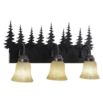 Vaxcel Yosemite 3 - Light Vanity in  Burnished Bronze