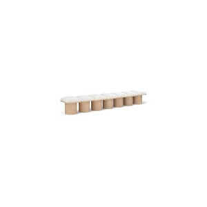 Meridian Furniture,Pavilion Boucle Fabric Bench - 1 of 4
