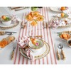 Capri Ticking Stripe Table Runner - 16 Inch and 18 Inch Wide - 4 of 4