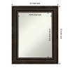 Amanti Art Stately Bronze Petite Bevel Bathroom Wall Mirror 30.25 x 24.25 in. - 4 of 4