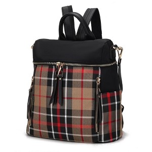 MKF Collection Nishi Women's Plaid Backpack Bag by Mia K - 1 of 4