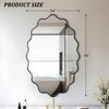 Beautyolove Oval Aluminum Alloy Framed Scalloped Wavy Wall Mirror - 4 of 4