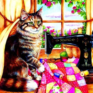 Sunsout The Seamstress 1000 pc   Jigsaw Puzzle 36469 - 1 of 4