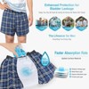CARER 3-pack Washable Mens Incontinence Boxer Briefs Reusable Medium Absorbency Leak Proof Underwear for Men's Bladder Leakage - 4 of 4
