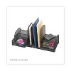 Safco Onyx Mesh Desk Organizer, Three Sections/Two Baskets, Steel Mesh, 17 x 6.75 x 7.75, Black - 3 of 3