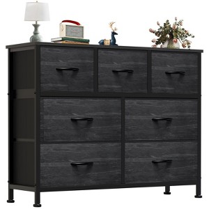 CAVINAS 7-Drawer Tall Dresser for Bedroom, Versatile Fabric Chest of Drawers, Storage Cabinet with Wooden Top for Closet/Entryway/Nursery - 1 of 4
