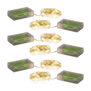 144" LED String Light Strand – Set of 6 with Timer for Indoor Decor – By Melrose - 1 of 3