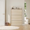 Shoe Cabinet with Flip Drawers, Wooden Shoe Organizer Cabinet with Adjustable Shelf, Shoe Storage for Entryway, Hallway, Living Room - 2 of 4