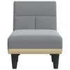 vidaXL Chaise Longue Light Gray Fabric - 4 of 4